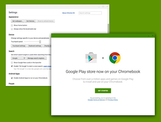 Google, возможно, откроет для Chrome OS приложения Android