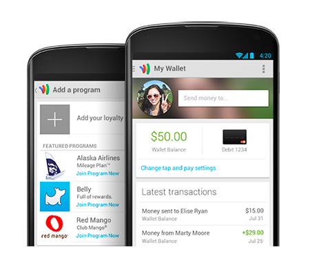 Выпущена новая версия Google Wallet