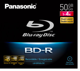 Panasonic анонсировала первые в мире носители 4x BD-R Panasonic анонсировала первые в мире носители 4x BD-R